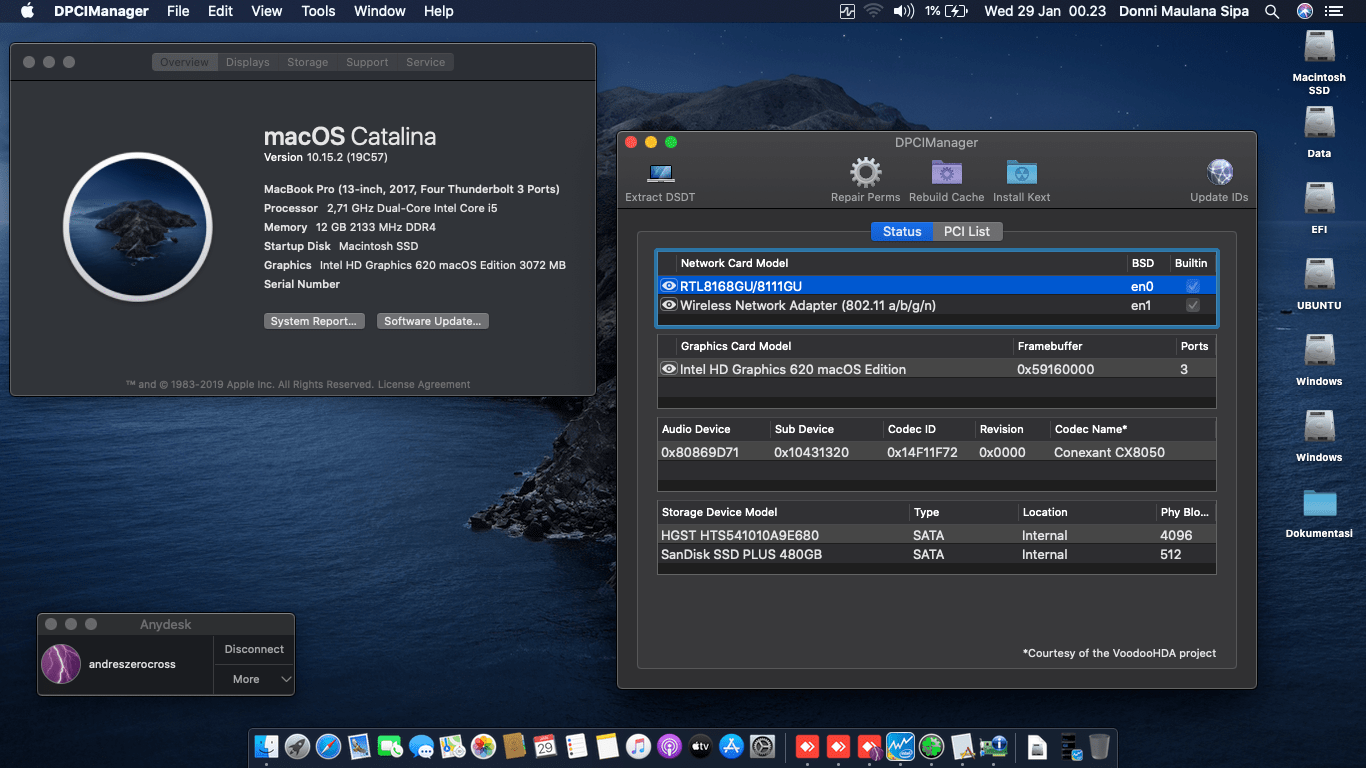 Success Hackintosh macOS Mojave 10.14.6 Build 18G103 at Asus A456UR-GA091D